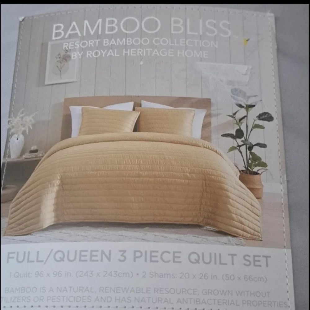 Royal Heritage Bamboo Bliss Drift Quilt Mini Set